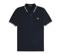 Fred Perry, ,Tops ,Uomo ,Blu ,L Polo a Doppia Riga
