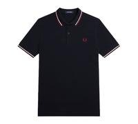 Fred Perry, ,Tops ,Uomo ,Blu ,M Polo a Doppia Riga