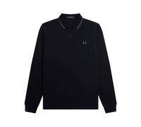 Fred Perry, ,Tops ,Uomo ,Nero ,M Iconica Polo a Doppia Riga