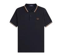 Fred Perry, ,Tops ,Uomo ,Blu ,XL Polo Piqué M3600 a Doppia Striscia