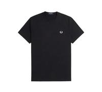 Fred Perry, ,Tops ,Uomo ,Nero ,2XL Magliette nera con grafica e design Laurel