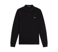Fred Perry, ,Tops ,Uomo ,Nero ,S Polo a Maniche Lunghe da Tennis