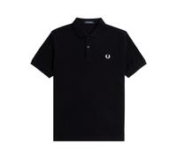 Fred Perry, ,Tops ,Uomo ,Nero ,S Polo con Logo Nero Cotone Manica Corta