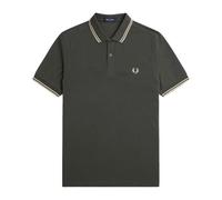 Fred Perry, ,Tops ,Uomo ,Verde ,S Polo a Doppia Riga M3600
