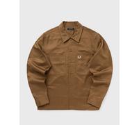 Fred Perry TWILL OVERSHIRT men Overshirts brown in taglia:L