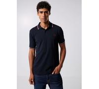 Fred Perry Polo M3600 Twin Tipped – logo e doppia riga a contrasto – Blu – S