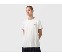 Fred Perry Twin Tipped Ringer Short Sleeve T-Shirt, bianco S,XL,L,M