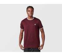 Fred Perry Twin Tipped Ringer Short Sleeve T-Shirt, rosso S,M,L,XL
