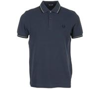 Fred Perry Twin Tipped Shirt, Polo da uomo, Dark Air Simple Blue Black, L