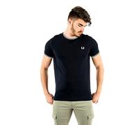 Fred Perry TWIN TIPPED T-SHIRT men Shortsleeves blue in taglia:M