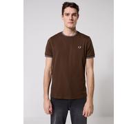 Fred Perry - Twin Tipped T-Shirt Marrone - Abbigliamento S Marrone