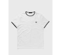T-Shirt Fred Perry Collo Rigato Bianco Uomo S