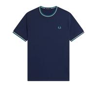 Fred Perry - Twin Tipped T-Shirt - - Tops - Uomo - Blu - L