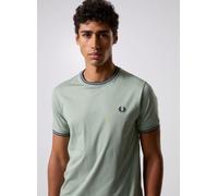 Fred Perry - Twin Tipped T-Shirt Verde - Abbigliamento S Verde