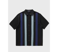 Fred Perry VERTICAL STRIPE POLO SHIRT men Shortsleeves black in taglia:M