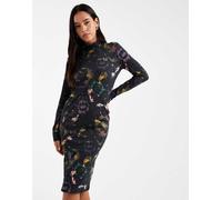 Fred Perry - Vestito nero a fiori 38