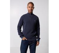 Fred Perry - Waffle Stitch Half Zip Jumper Blu - Abbigliamento XL Blu