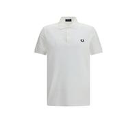 Fred Perry White Cotton Polo Shirt - M