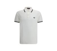 Fred Perry White Cotton Polo Shirt - M