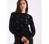 Fred Perry x Amy Winehouse maglione lavorato a pois nero 46
