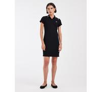 Fred Perry x Amy Winehouse - Vestito polo nero con bordi a contrasto 38