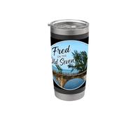 Fred sul vecchio Seven, albero, ponte di 7 miglia Marathon Keys Bicchiere termico in acciaio inox doppia parete