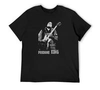 Freddie King Guitar O-Neck 100% Cotton Short Sleeve Unisex T-Shirt S