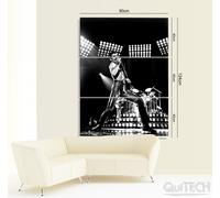 Freddie Mercury - 1 - Quadro stampa su Tela Pelle Canvas Dipinto Arte Moderna