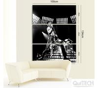 Freddie Mercury - 1 - Quadro stampa su Tela Pelle Canvas Dipinto Arte Moderna