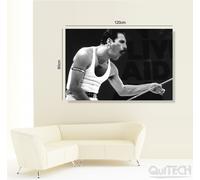 Freddie Mercury - 7 - Quadro stampa su Tela Pelle Canvas Dipinto Arte Moderna