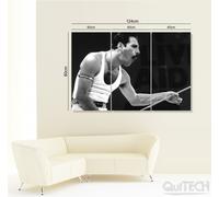 Freddie Mercury - 7 - Quadro stampa su Tela Pelle Canvas Dipinto Arte Moderna