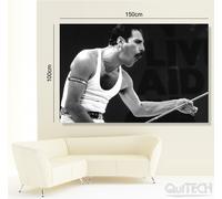 Freddie Mercury - 7 - Quadro stampa su Tela Pelle Canvas Dipinto Arte Moderna