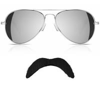 Freddie Mercury Occhiali da Sole E Baffi Finti Regina Costume Rock Costume