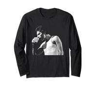 Freddie Mercury Queen dal Vivo NEC Arena The Game Tour 1980 Maglia a Manica