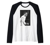 Freddie Mercury Queen Live Magic Tour Newcastle '86 Maglia con Maniche Raglan