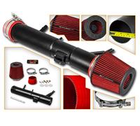Freddo Aria Aspirazione Kit Opaco Nero+Rosso Filtro Per 11-13 Ford MUSTANG Base