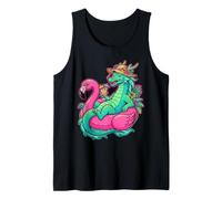Freddo Drago Flamingo Galleggiante Vacanze Estive Canotta