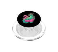 Freddo Drago Flamingo Galleggiante Vacanze Estive PopSockets PopGrip per MagSafe