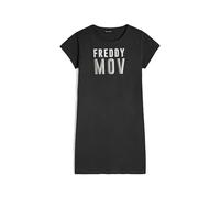 FREDDY Abito Donna Comfort Fit in Jersey Leggero con Logo MOV, Maniche Corte