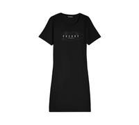 FREDDY Abito Estivo in Jersey con Stampa Glitter Floreale, Scollo Girocollo, Maniche Corte