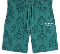 Freddy Bermuda in jersey con stampa floreale Allover Ikat Greenlake Donna Extra Small