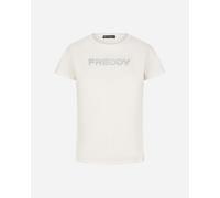 Freddy Big Logo Olografico W - T-shirt - Donna - Bianco L