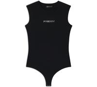 Freddy Body senza maniche in jersey stretch con logo strass Nero Donna Medium
