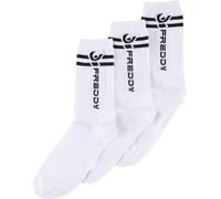 Freddy Calzini taglio medio con logo - Pack da 3 paia Bianco Donna 43/46