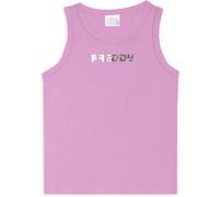Freddy Canotta Bambina Regular Fit con Logo Argento Lilla Junior 4 Anni