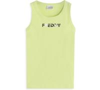 Freddy Canotta Bambina Regular Fit con Logo Argento Lime Junior 4 Anni