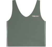 Freddy Canotta cropped slim fit con scollo a V in jersey quick dry Agave Green Donna Extra Large