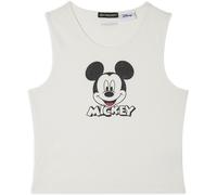 Freddy Canotta cropped slim fit con stampa Mickey Mouse White Donna Medium