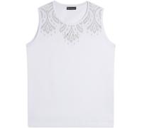 FREDDY Canotta Donna con Stampa Floreale sulle Spalle Logo Oro Chiaro