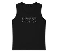 FREDDY - Canotta Regular Fit Con Dettagli Dorati, Donna, Nero, Medium